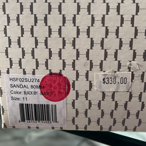 Rare Vintage Halston Heritage Black Suede Heels- size 11 - Picture 7 of 7